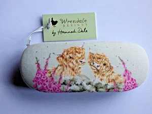 Wrendale Glasses Case "HIGHLAND COWS) by Hannah Dale - Picture 1 of 1