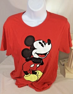 woman's Disney red T shirt w/ Mickey Mouse - size large - euc - Picture 1 of 2