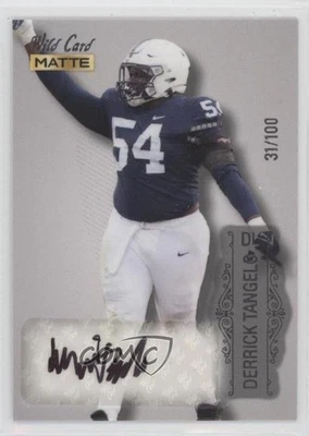 2022 Wild Card MATTE Auto Silver - Silver Foil /100 Derrick Tangelo Auto - Image 1 of 2