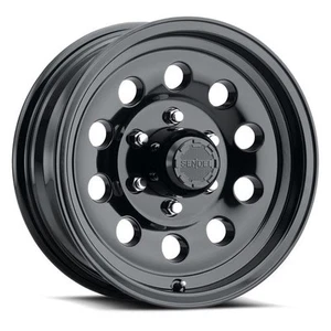 Sendel S20 16" 6-Lug Boat Camper RV Trailer Wheel Rim Gloss Black (QTY 1) - Picture 1 of 2