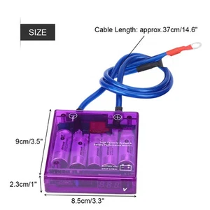 (Purple) Car Voltage Stabilizer Universal Fuel Saver Voltage Stabilizer - Picture 1 of 11