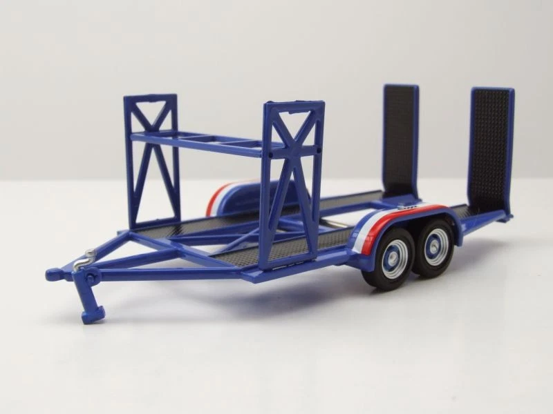 Trailer Rimorchio MOPAR Blu Per Modelli 1:43 GMP - Immagine 1 di 4