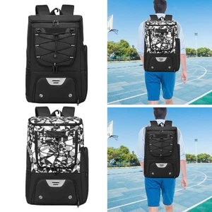 Basketball Backpack Sports Bag Gym Insulate Pocket with Shoe Compartment for - Picture 1 of 12