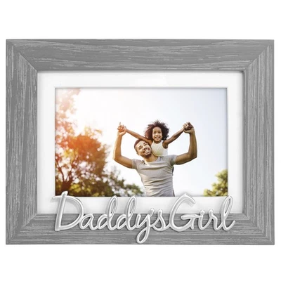 Daddy's Girl Picture Frame, Gray Textured Wood Grain Finish, 4x6 or 5x7 inche... - Image 1 of 4