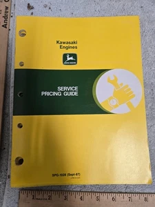 john deere, guida prezzi servizio, 1987, motori kawasaki SPG 1028 - Foto 1 di 1