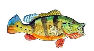 Peacock Bass Printed Vinyl Decal Sticker Car Window Wall High Quality - Picture 1 of 1
