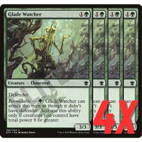 MTG Glade Watcher (Dragons of Tarkir) 188/264 (NEAR MINT) (4X) - Image 1 of 1