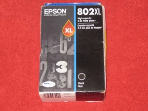 Epson Drucker Tintenpatrone - 802XL - Schwarz - Ablaufdatum 03/2027 - Bild 1 von 1