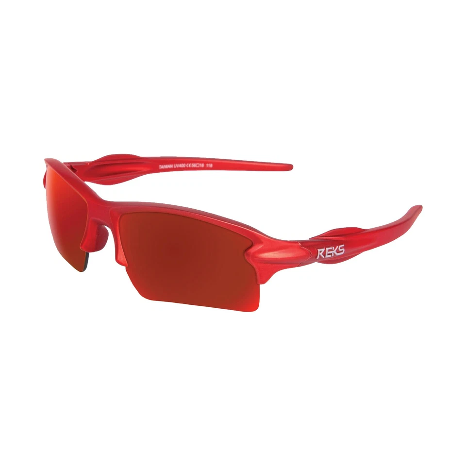 Occhiali da sole REKS Sling Blade baseball/softball - montatura rosso opaco/lenti rosse - Immagine 1 di 1