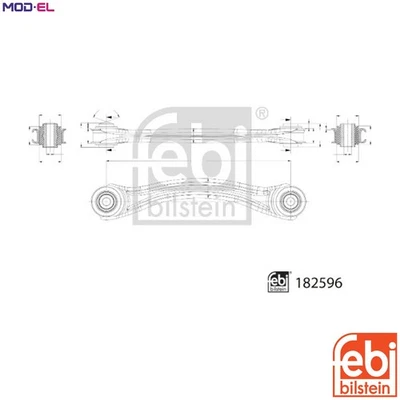 CONTROLTRAILING ARM WHEEL SUSPENSION 182596 FOR MERCEDES-BENZ M271.861 1.8L 4cyl - Image 1 of 4