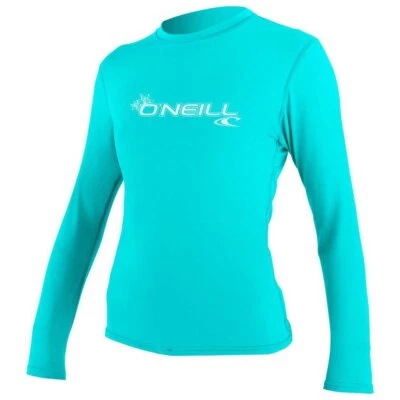 O'Neill - Basic Skins L/S Sun Shirt (Damen) - light aqua - UV Shirt