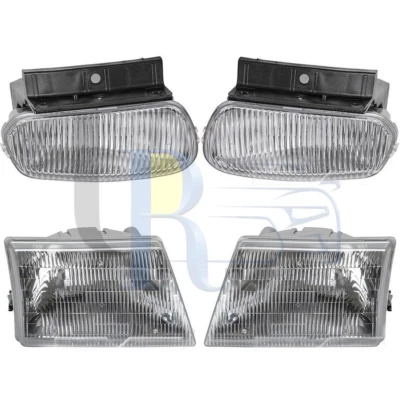 Conjunto de faros antiniebla izquierdo derecho TYC 4 piezas para Mazda B2500 1998 Foto 1 de 4