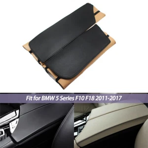Center Console Lid Armrest Pad Leather Cover for BMW 5 Series F10 Carbon Style - Picture 1 of 5