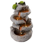 Relaxing Turtle Tabletop Fountain, Small Decorative Indoor Waterfall