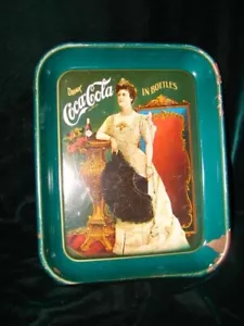 Vassoio Coca Cola Drilnk Coca Cola vintage in bottiglie metallo vassoio - Foto 1 di 2