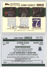 2003-04 Topps Contemporary Collection Red /50 TJ Ford Desmond Mason Rookie RC