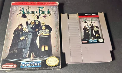 The Adams Family - Nintendo  NES - Game and box - Tested Working - Image 1 of 4