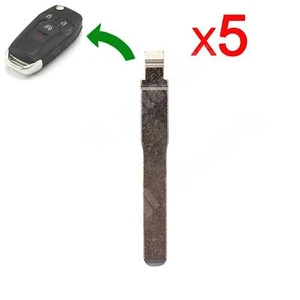 5X Uncut Remote Flip Folding Key Blade For Ford Fusion HU101 Same As N5F-A08TAA - Picture 1 of 3