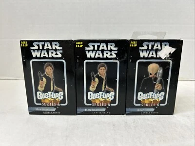 Lote De 3 Star Wars Gentle Giant Bust Ups Han Solo & Bith Nuevo Z2 Foto 1 de 2