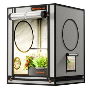 Spider Farmer Indoor Grow Tent 60x60x80cm Growzelt High Reflective 2000D Garden - Bild 1 von 7