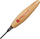 Flexcut Micro Deep U-Gouge 1.75" Wood Handles Stainless Carving Knife