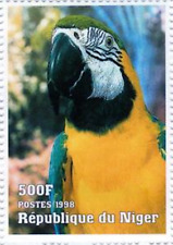 Niger #YT1251 MNH 1998 Animals World Parrots [1011e]