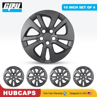 15" 4 PCS Hubcaps Alloy Wheel Rim Covers For 2016-2024 Toyota PRIUS PRIME R15 - Image 1 of 4