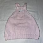 baby girls ręcznie dziergana sukienka w stylu Pinafore 0-6 miesięcy