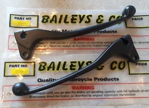 HONDA CG125 THIN TYPE BLACK FRONT BRAKE & CLUTCH LEVER / LEVERS SET -BOOM - Picture 1 of 2