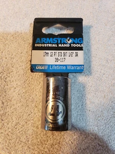 NEU Armstrong 39-117 - 1/2" Antrieb 12 Punkt Standard Steckschlüssel 17 mm USA - Bild 1 von 6