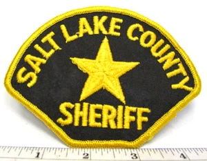 Vintage Salt Lake County Utah Sheriff Jacket Shoulder Patch First Responder - Picture 1 of 3