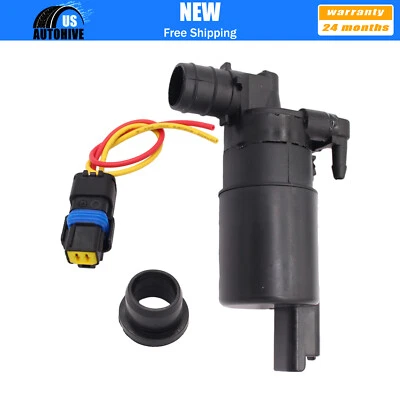 Windshield Washer Motor Pump & Connector Harness Plug for Nissan Titan 2004-2015 - Image 1 of 4