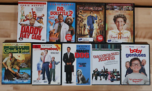 Family DVD Lot of 9: Daddy Day Care, Dr. Dolittle 2, Crocodile Hunter + MORE!