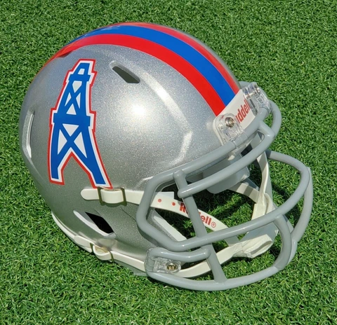 HOUSTON OILERS 1968-71 TRIBUTE THROWBACK FOOTBALL MINI HELMET Cover