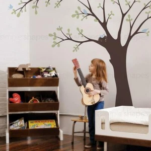 Ceiling Tree with Birds and Nest Wall Decal - Picture 1 of 12