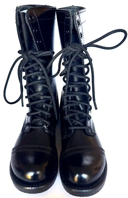 "Botas de Salto Corcoran 10"" Originales para Mujer Cuero Negro Puntera Talla 5.5 Nuevas con Caja" Foto 1 de 4