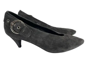 Jeffrey Campbell x Free People Rydell V-Cut Grey Suede Kitten Heel Size 7.5 NWOB - Picture 1 of 10