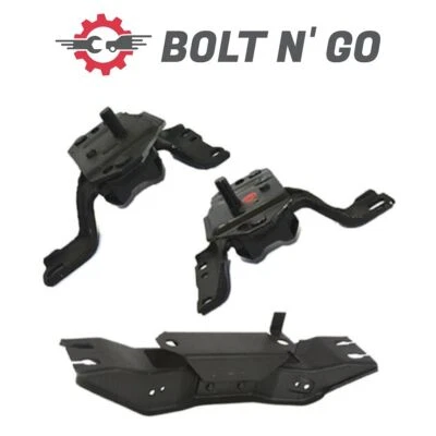 3 件发动机电机和变速箱支架适用于福特野马 1999 - 2002 4.6L — 第 1/4 张图片