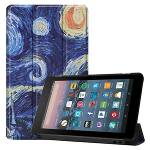 Cover per Amazon Kindle Fire7 2017/2019 7.0 Pollici Tablethuelle Sottile Sonno / - Foto 1 di 8