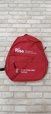 Mochila roja Coca-Cola HBC Rusia Pocсия Rise Management Trainee Programme 42×30 Foto 1 de 4