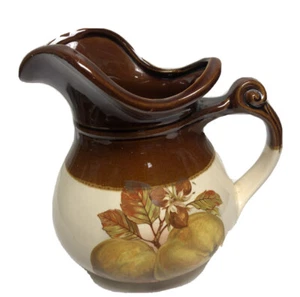 Vintage McCoy Obst Festival Krug Braun Birne Druck 7515 Kunstkeramik 7,5” x 8” - Bild 1 von 8