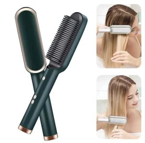 Hair Straightener Brush Straightening Curler Hot Comb Electric - Picture 1 of 8