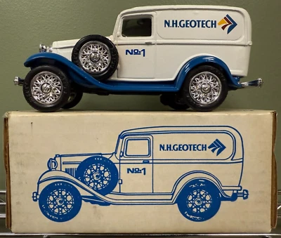 ERTL N.H.Geotech 1932 Ford Panel Delivery Van Die Cast Coin Bank - Image 1 of 3