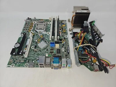 HP Motherboard 628655-001, 628930-001 w/ i7-2600 3.4GHz, 4GB Memory - Image 1 of 4