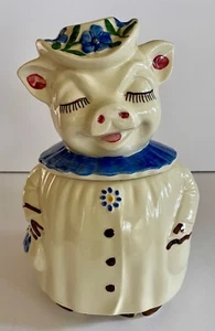 Beautiful Shawnee Winnie Cookie Jar - Blue Collar VINTAGE USA - Picture 1 of 8