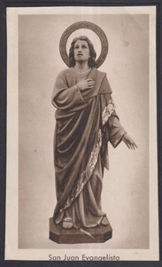 Sacra cartolina antica de San Juan Ev. immagine pieuse santino estampa - Foto 1 di 1