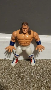 wwf BRITISH BULLDOG DAVEY BOY SMITH SERIES 4 wrestling HASBRO figure BLUE CARD - Picture 1 of 2