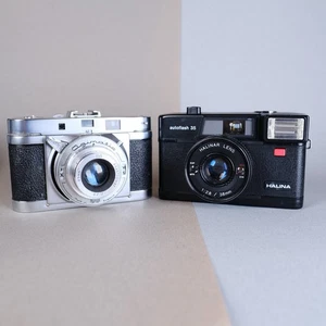 Halina Autoflash 35 & AGIMATIC 35mm Rangefinder Camera - Picture 1 of 10