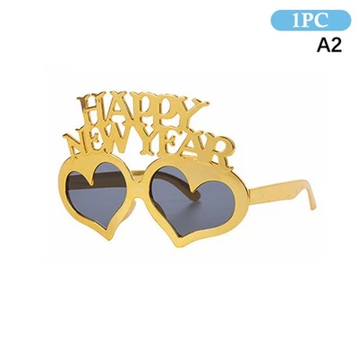 2026 Gafas de Fiesta de Nochevieja Multicolor Moda Novedad Gafas Foto 1 de 4