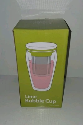 ¡Nuevo! Taza burbuja con inserto 16 OZ Sipology By Steeped Tea verde lima doble pared Foto 1 de 4